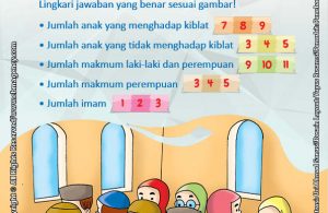 Download Gratis Worksheet Shalat Menghadap Kiblat