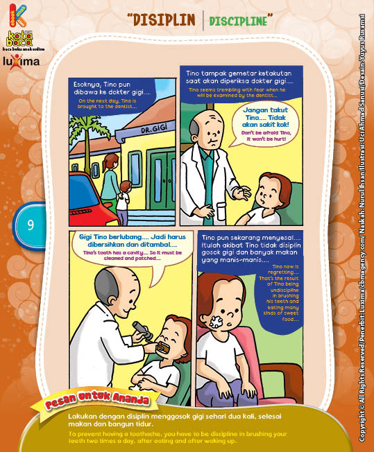 Tino Sakit Gigi "Tino is Having a Toothache" (4)