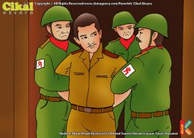 ilustrasi 100 pahlawan Indonesia Karel Satsuit Tubun Gugur Ditembak Saat Mengamankan Rumah Jenderal AH. Nasution