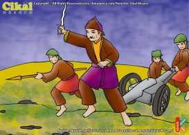 ilustrasi 100 pahlawan Indonesia Sultan Mahmud Badaruddin II Memerangi 2 Penjajah Sekaligus, Belanda dan Inggris