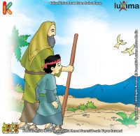 ilustrasi baca online buku pintar anak islam rukun iman Nabi Ilyasa’ Sakit dan Berpesan Untuk Merawat Anak Yatim