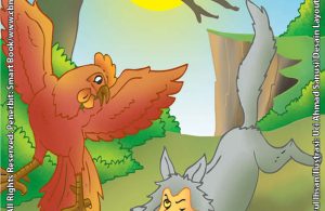 Ayam Jago yang Menyuruh Serigala Berdoa Memejamkan Mata
