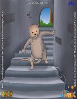 ilustrasi seri dongeng binatang terbaik dunia Tikus Ladang dan Biji Kenari yang Sulit Dipegang