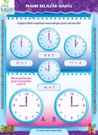 mudah dan seru belajar matematika untuk tk Worksheet PAUD TK A-B Mahir Belajar Waktu (2)