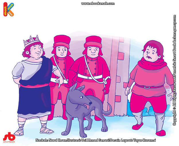10 menit kumpulan dongeng teladan ilustrasi anjing penjaga gubuk dan istana raja