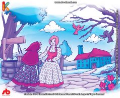 10 menit kumpulan dongeng teladan ilustrasi gadis baik hati dan nenek peri hutan