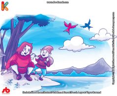 10 menit kumpulan dongeng teladan ilustrasi tukang kayu yang jujur dan kapak emas kurcaci