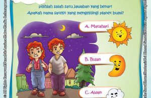 Ebook Seri Sains Anak Mengenal Alam Semesta Rahasia Keajaiban Bumi, nama satelit yang mengelilingi bumi