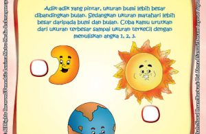 Rahasia Keajaiban Matahari, Membandingkan Ukuran Matahari, Bumi, dan Bulan