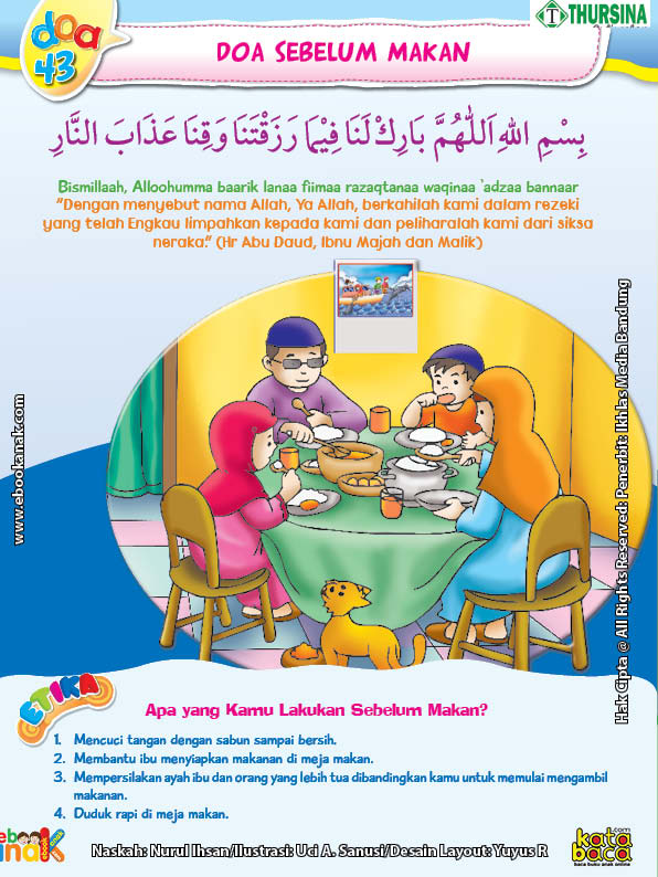 Doa Sebelum Makan Islam Dalam  Bahasa  Inggris  Nusagates