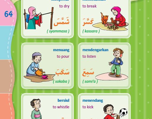 download gratis ebook pdf kamus bergambar 3 bahasa indonesia, inggris, arab mengenal kata kerja (10)