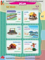download gratis ebook pdf kamus bergambar 3 bahasa indonesia, inggris, arab mengenal lingkungan desa