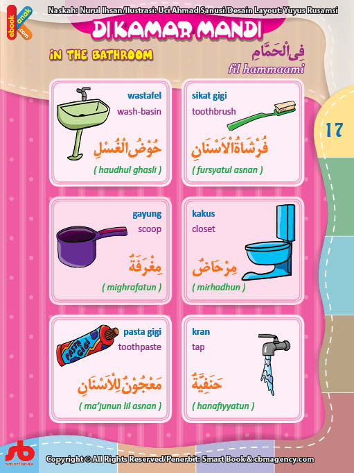 download gratis ebook pdf kamus bergambar 3 bahasa indonesia, inggris, arab peralatan kamar mandi