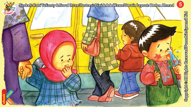 ilustrasi seri kebiasaan anak shalih bagaimana aku berpakaian dan menjaga kebersihannya