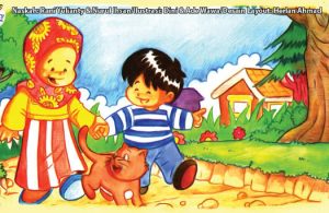 ilustrasi seri kebiasaan anak shalih bagaimana aku berpakaian menutup aurat