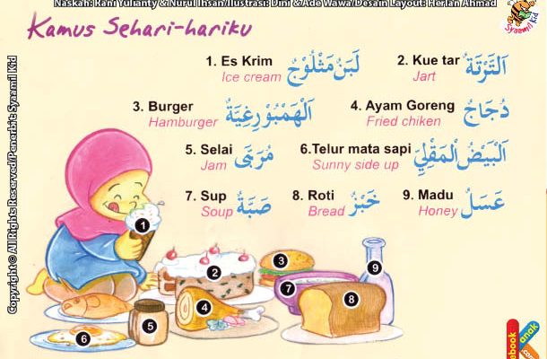 kamus sehari-hari tentang makanan (indonesia-inggris-arab)