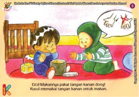 seri kebiasaan anak shalih makan dengan tangan kanan