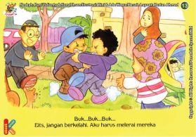 seri kebiasaan anak shalih melerai jika ada teman berkelahi