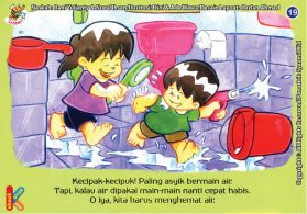 seri kebiasaan anak shalih menghemat air di kamar mandi