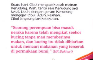 baca ebook seri hadis kecil menolong yuk, Dosa Besar Bagi Orang yang Suka Menelantarkan Kucing