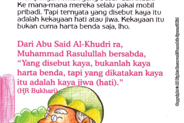 baca online seri hadis kecil berakhlak baik, yuk! Hadits Tentang Kekayaan Sebenarnya Adalah Kekayaan Jiwa atau Hati