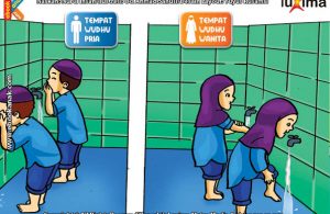 ilustrasi seri belajar islam sejak usia dini ayo kita shalat, Alif Berwudhu Sebelum Shalat