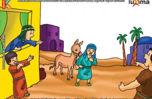 ilustrasi seri belajar islam sejak usia dini mengenal asmaul husna, Allah Menghinakan Hakam bin Ash Menjadi Berwajah Buruk Rupa
