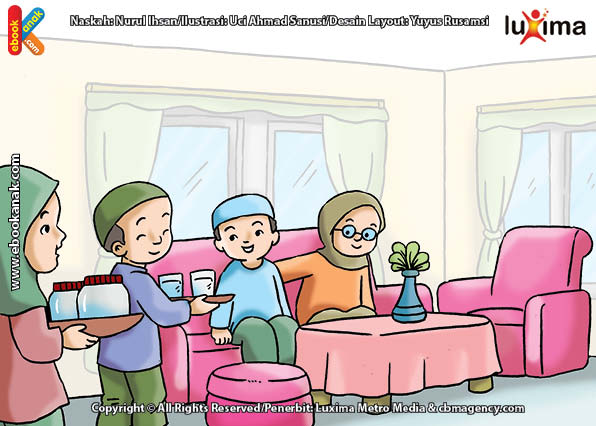 ilustrasi seri belajar islam sejak usia dini mengenal islam agamaku, Jadilah Tetangga yang Baik Agar Mendapat Kebaikan Dunia dan Akhirat