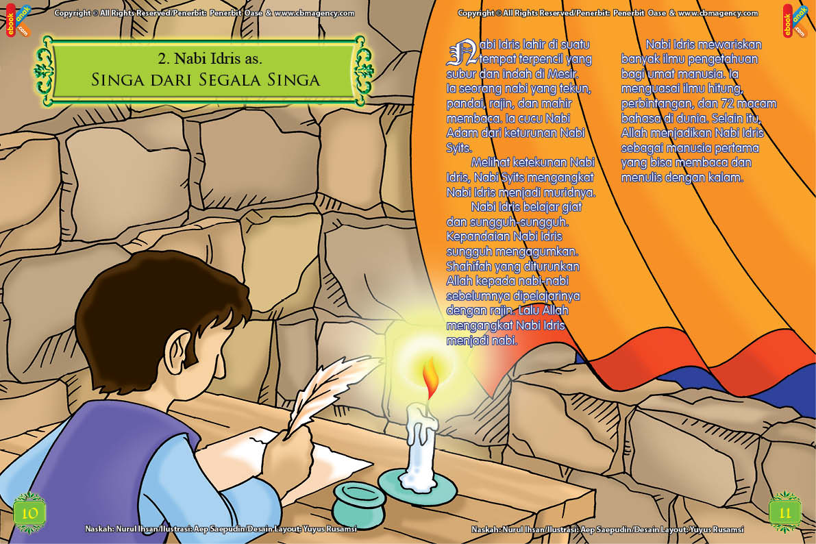 ebook cinta nabi pahlawanku, Ternyata Nabi Idris Menjadi Manusia Pertama yang Bisa Membaca dan Menulis dengan Kalam