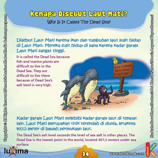 Inilah Alasan Kenapa Laut Ini Dinamai Laut Mati Ebook Anak