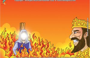 ilustrasi cinta nabi pahlawanku, Bagaimana Cara Allah Menolong Nabi Ibrahim yang Dibakar Raja Namrud