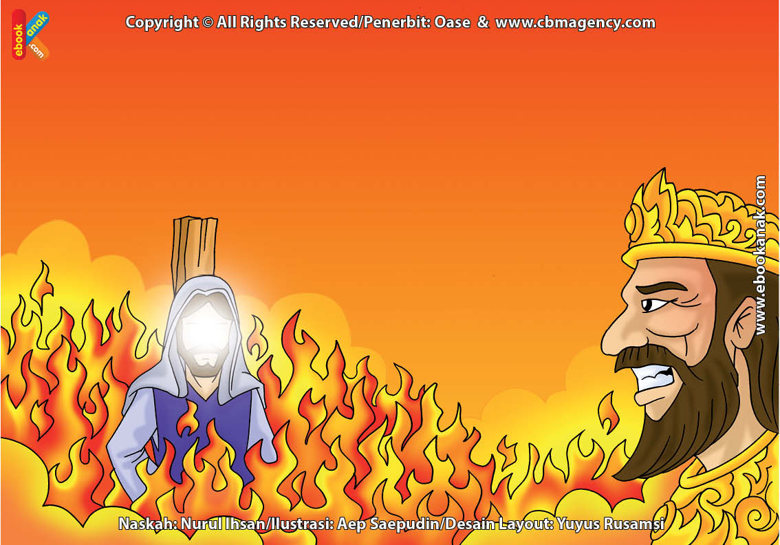 ilustrasi cinta nabi pahlawanku, Bagaimana Cara Allah Menolong Nabi Ibrahim yang Dibakar Raja Namrud