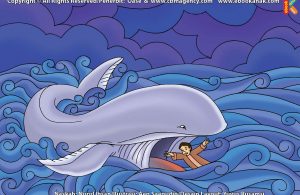 ilustrasi cinta nabi pahlawanku, Bagaimana Cara Nabi Yunus Keluar dari Perut Ikan Paus Raksasa