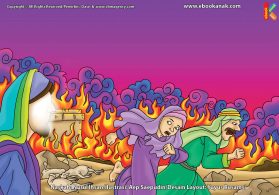 ilustrasi cinta nabi pahlawanku, Nabi Ayyub Tetap Sabar Meski Gudang Gandumnya Dibakar Iblis
