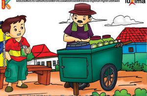 ilustrasi seri belajar islam sejak usia dini aku senang bersedekah, Bersedekah Itu Sangat Dianjurkan dengan Tidak Melupakan Kebutuhan Sendiri