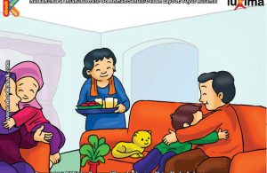 ilustrasi seri belajar islam sejak usia dini aku senang bersedekah, Jika Kita Bersedekah, Sebaiknya Orang Lain Tak Perlu Tahu