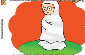 ilustrasi seri belajar islam sejak usia dini ayo kita shalat, Alifa Membaca Surat Al Fatihah pada Setiap Rokaat Shalat