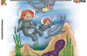 ilustrasi seri sains anak mengenal alam semesta rahasia keajaiban lautan, Ternyata Kedalaman Samudera Bisa Mencapai Ribuan Meter