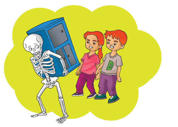 ilustrasi seri sains anak mengenal alam semesta rahasia keajaiban tubuh, Benarkah Tulang Rangka Tubuh Kita Sangat Ringan