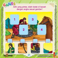 ebook Mengenal Nabi dan Rasul, Lembar Aktivitas PAUD TK Mengisi Kotak dengan Angka Sesuai Gambar
