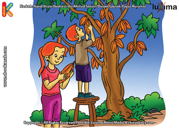 ilustrasi rahasia keajaiban tumbuhan, Apakah Nama Tanaman Bahan Pembuat Cokelat