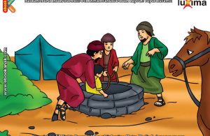 ilustrasi seri mengenal islam sejak usia dini mengenal nabi dan rasul, Siapakah yang Menolong Nabi Yusuf ketika Dibuang ke dalam Sumur