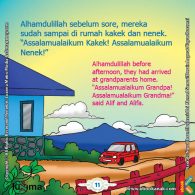seri belajar islam sejak usia dini Mengenal Hukum Allah, Keluarga Alif Sampai di Rumah Kakek Nenek