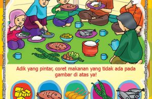 seri belajar islam sejak usia dini Mengenal Hukum Allah, Lembar Aktivitas PAUD TK Mengenal Makanan