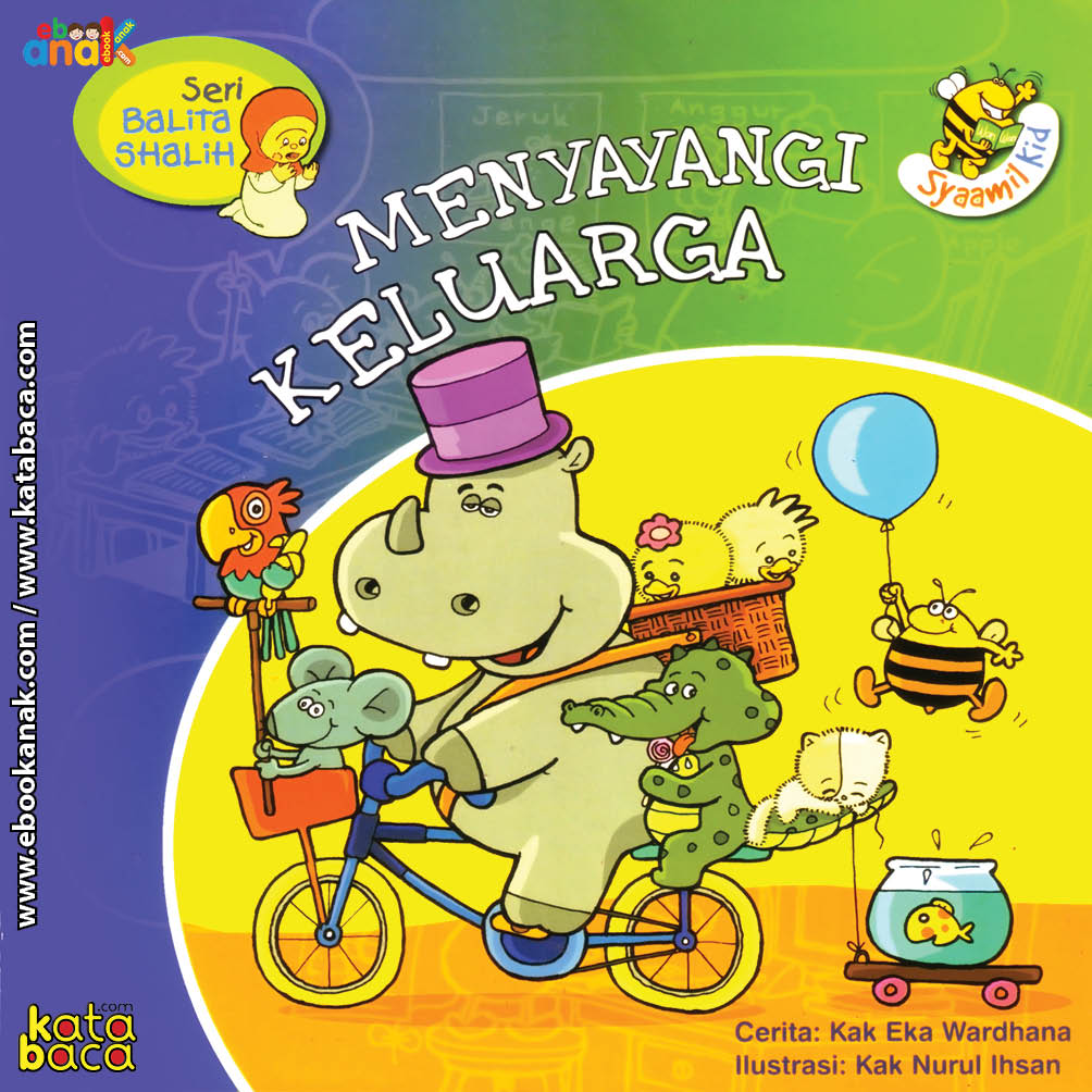 Download Ebook Cover Depan Seri Balita Shalih Menyayangi Keluarga