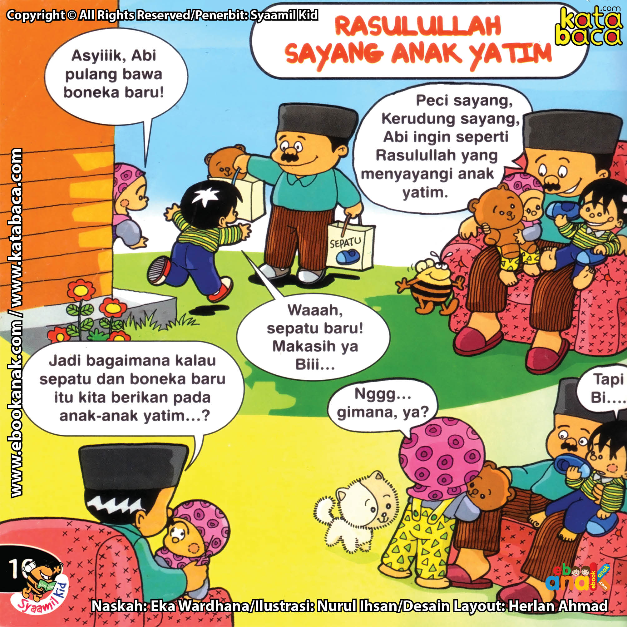 Download ebook Seri Balita Shalih, Menyayangi Rasulullah, Rasulullah Sayang Anak Yatim