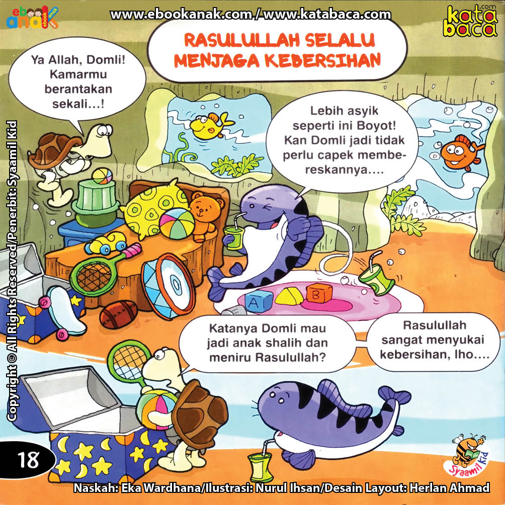 Download ebook Seri Balita Shalih, Menyayangi Rasulullah, Rasulullah Selalu Menjaga Kebersihan