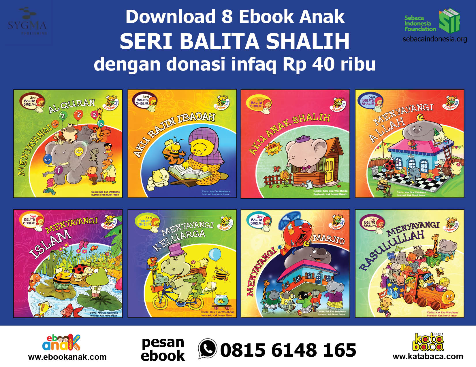 Download 8 Judul  Ebook Seri Balita Shalih Ebook Anak 