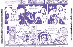 baca buku online komik ibadah centil centil cerdas didatangi hantu air