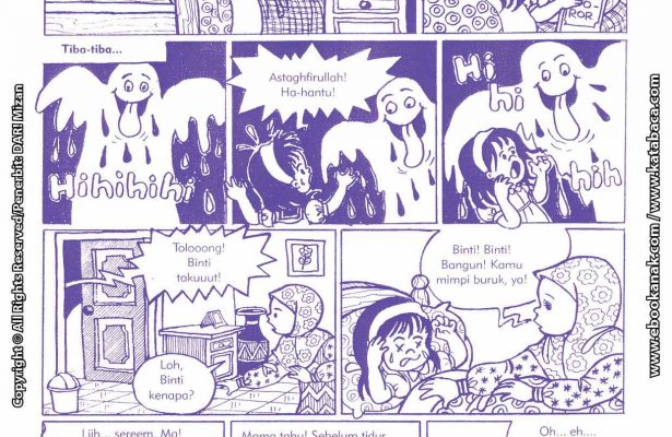 baca buku online komik ibadah centil centil cerdas didatangi hantu air